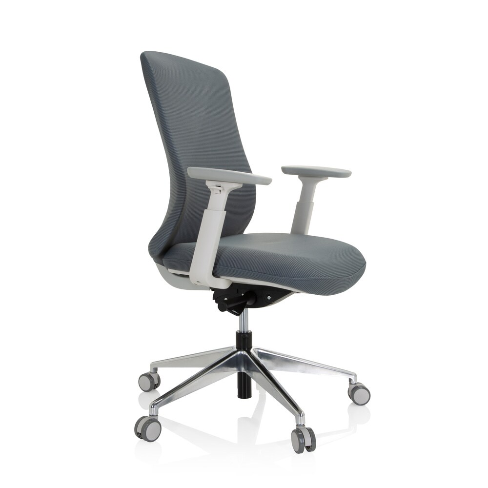 Profi Bürostuhl PAPIL PRO Stoff/Netzstoff mit Armlehnen (höhenverstellbar) hjh OFFICE