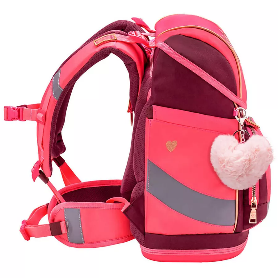 Belmil Schulranzen Premium Smarty Plus Set 5-teilig Coral