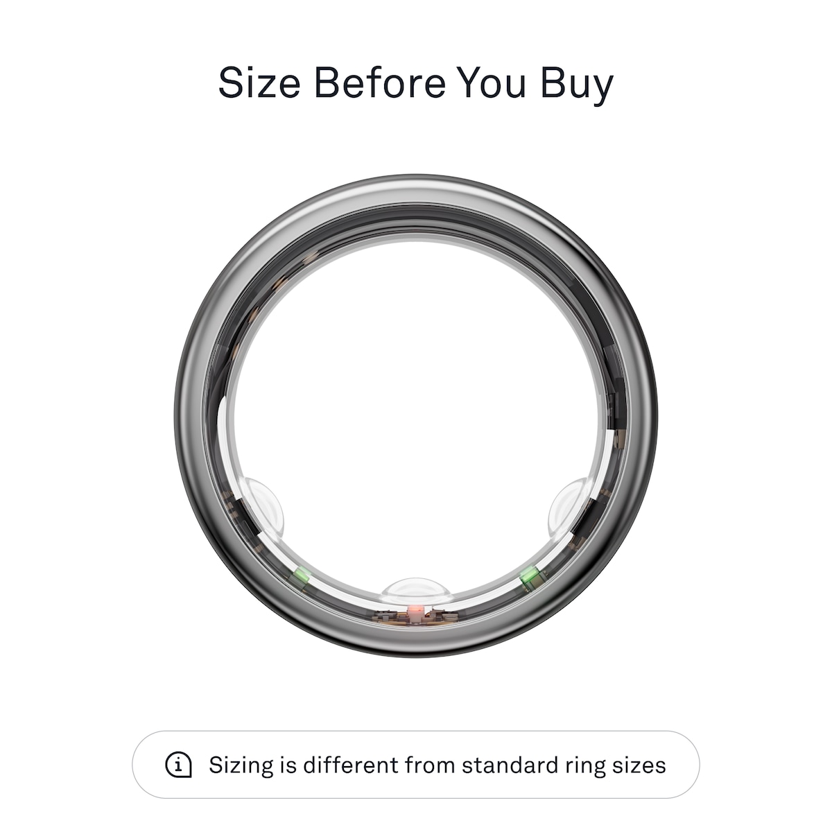 Oura-ring Gen3 Horizon smartring størrelse 11 (Silver)