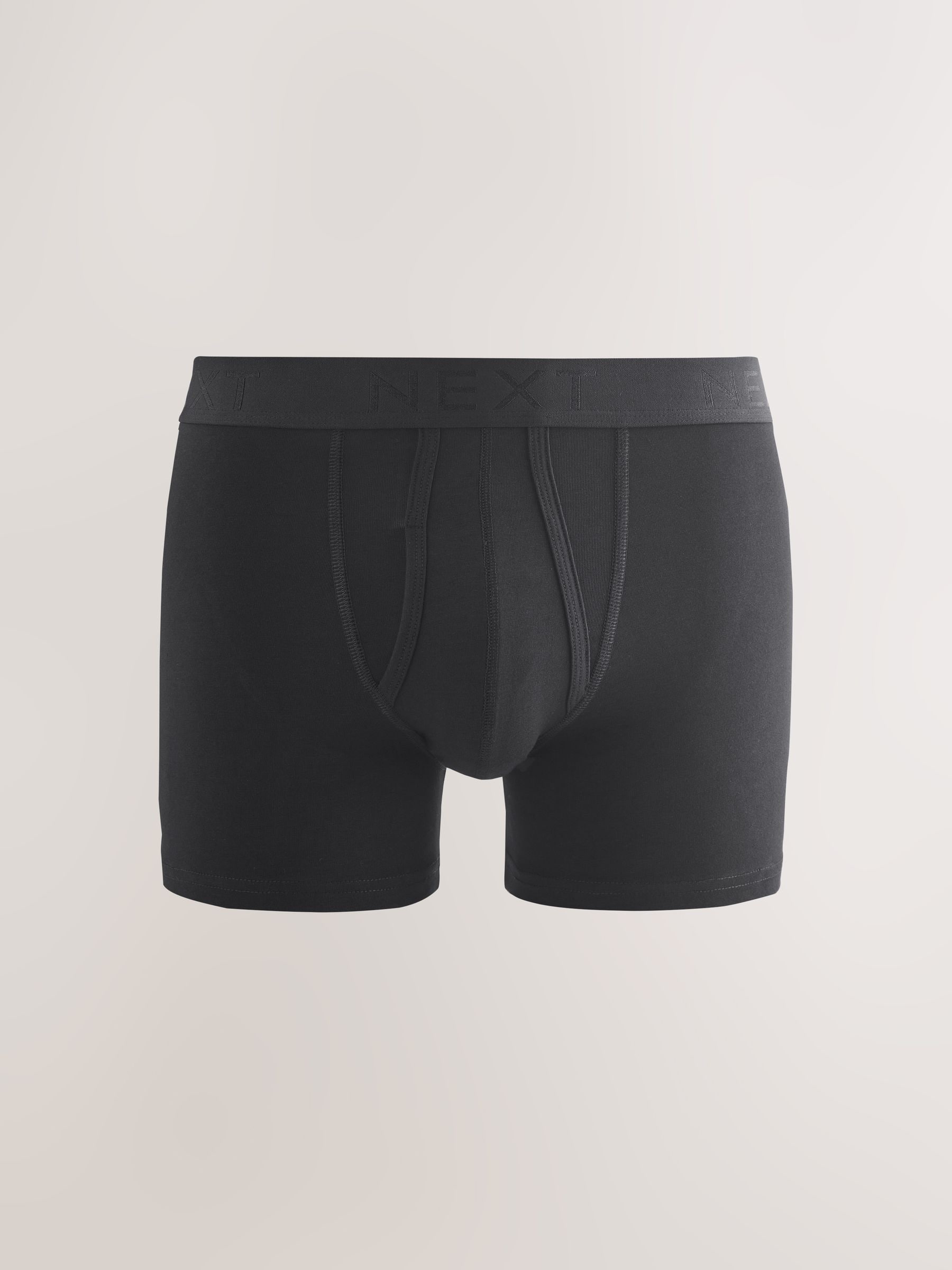 Zwarte en blauwe/bruine taillebanden - Standaard - 10 Boxershorts zonder plooi