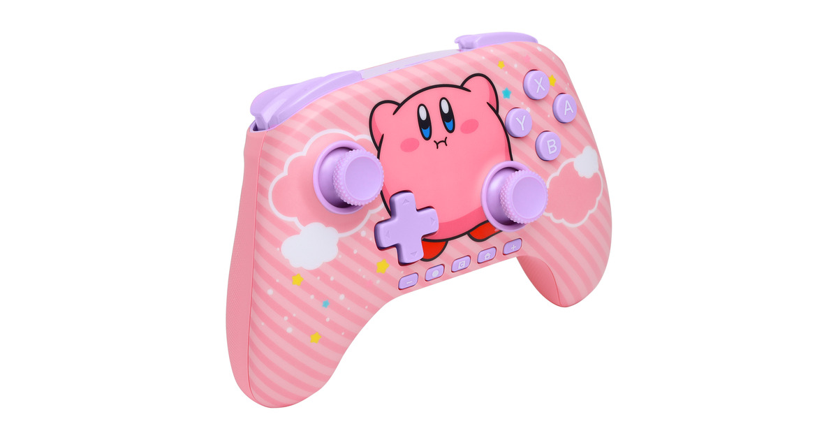 PowerAAdvantage draadloze controller voor Nintendo Switch 2 - Kirby-puff  (Roze)