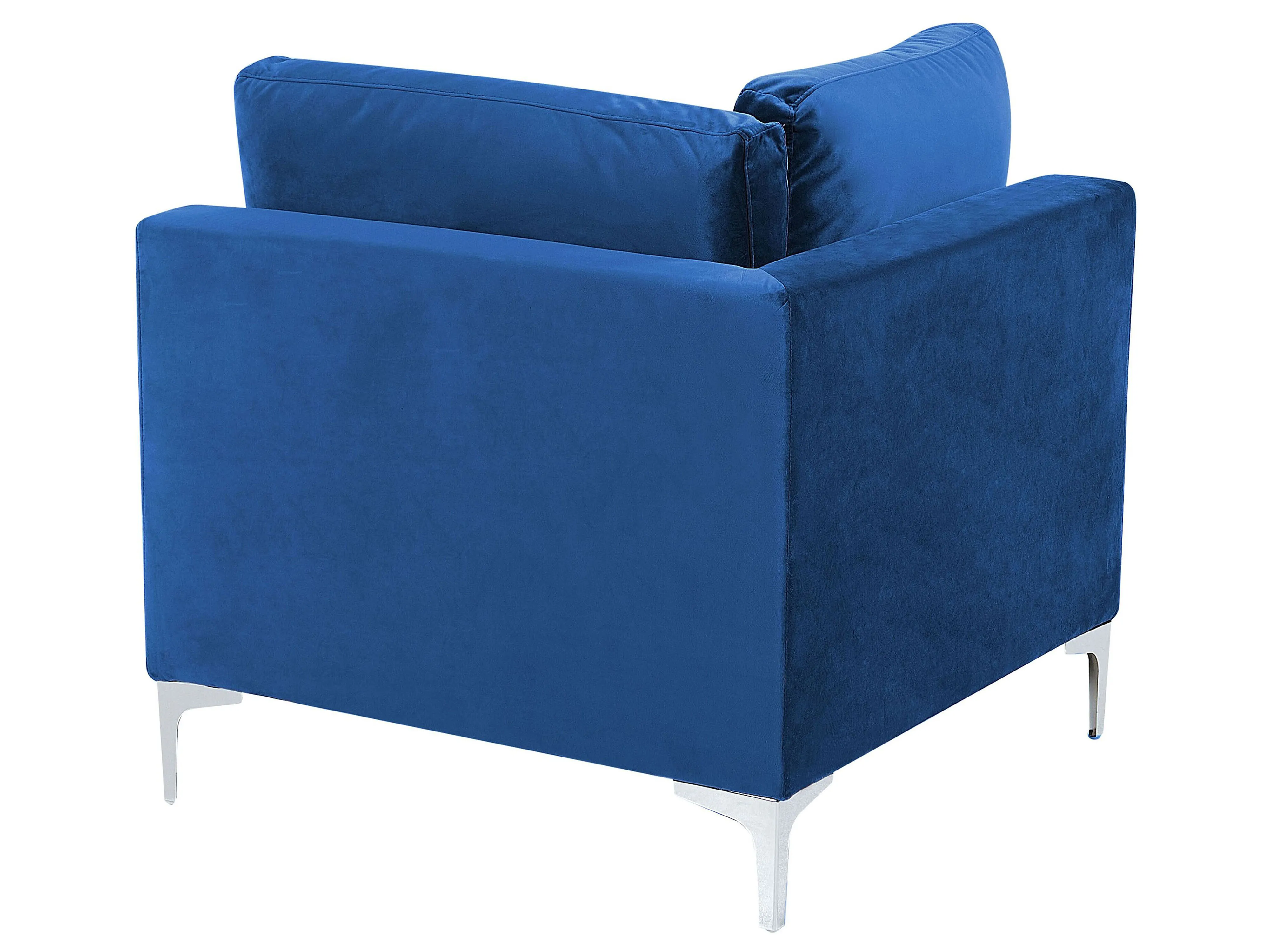 Hoekmodule EVJA Fluweel Marineblauw