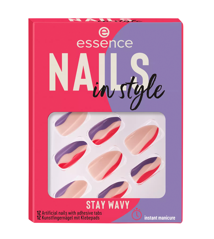 essence - Unhas postiças Nails in Style - 13: Stay Wavy