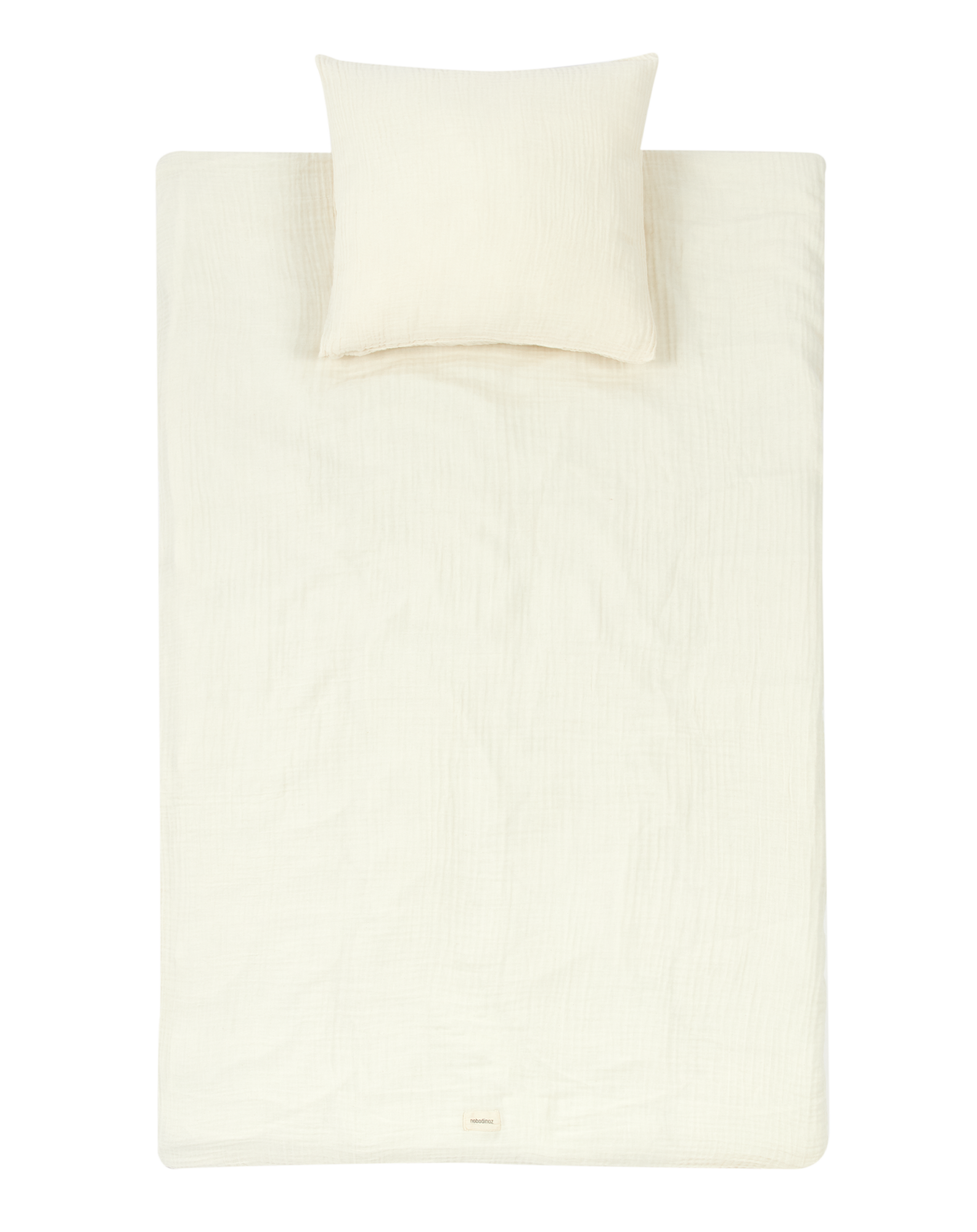 Parure de lit enfant wabi-sabi en double gaze de coton lavé | Blanc