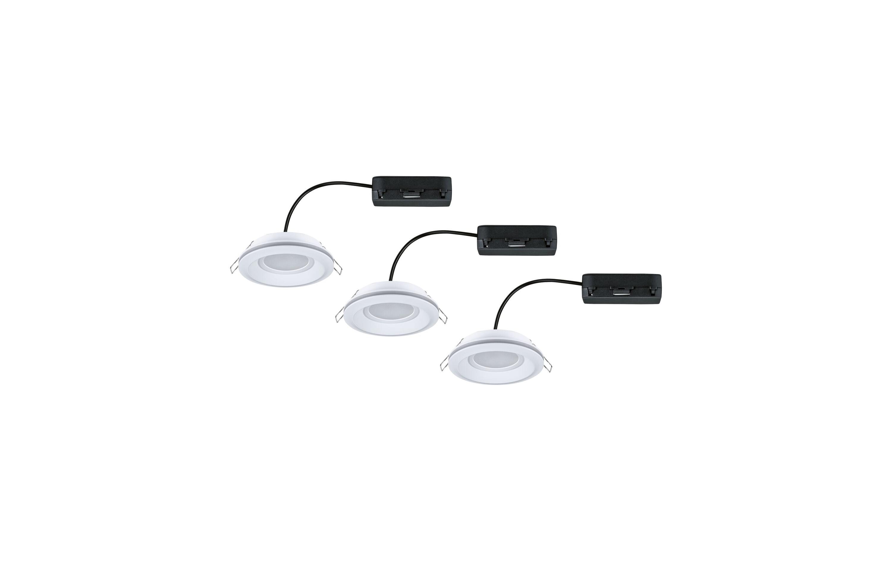 Einbauleuchte LED Sormus 3er-Set WeissAtmosphärische Lichtgestaltung im Bad
