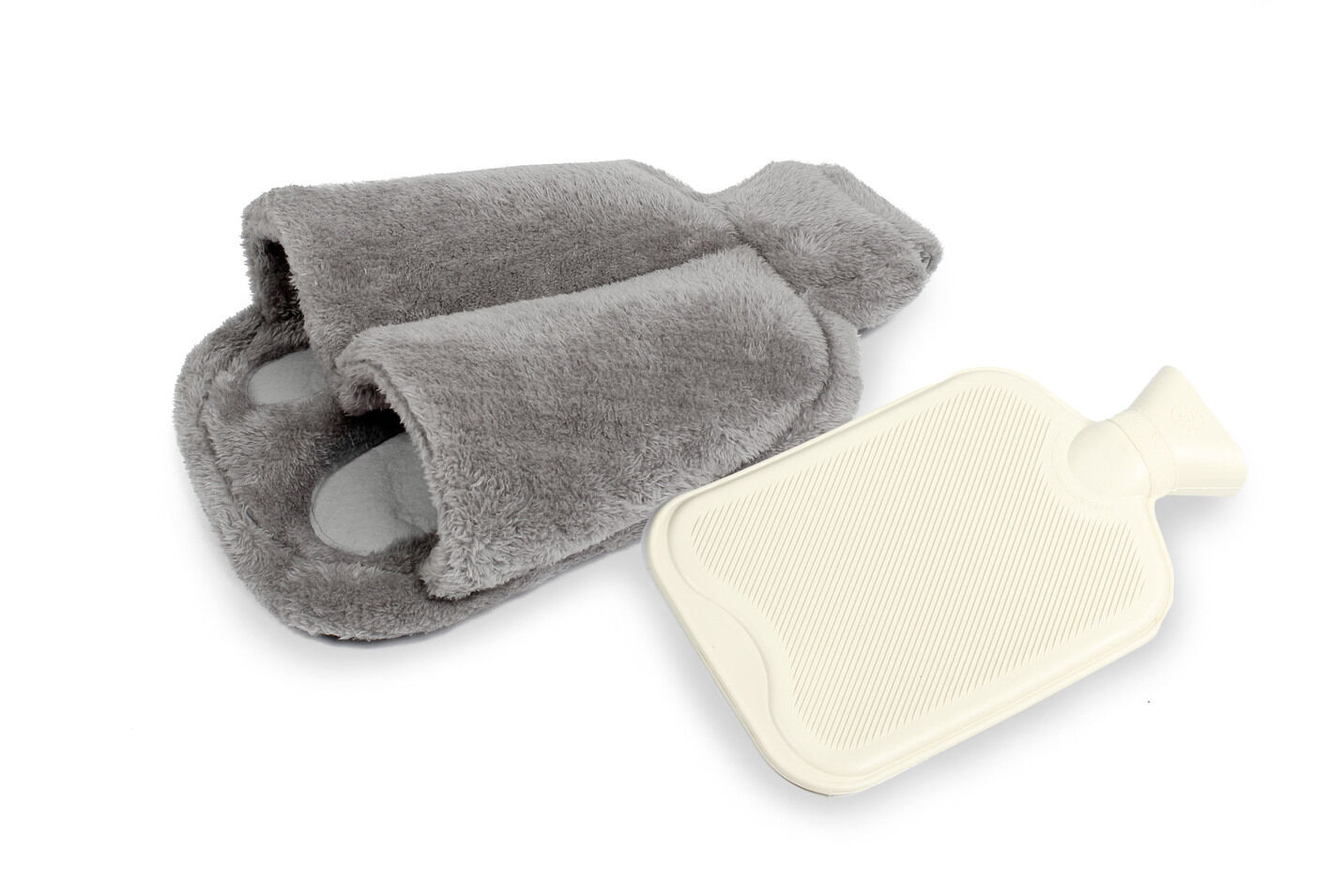 Vital Comfort Fuß-Wärmflasche mit sanftem Fleece-Bezug