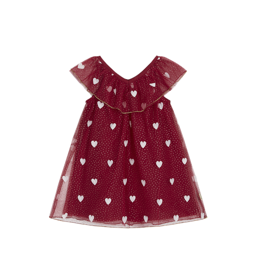Hust & Claire Karoline Kjole, Teaberry, 104 cm