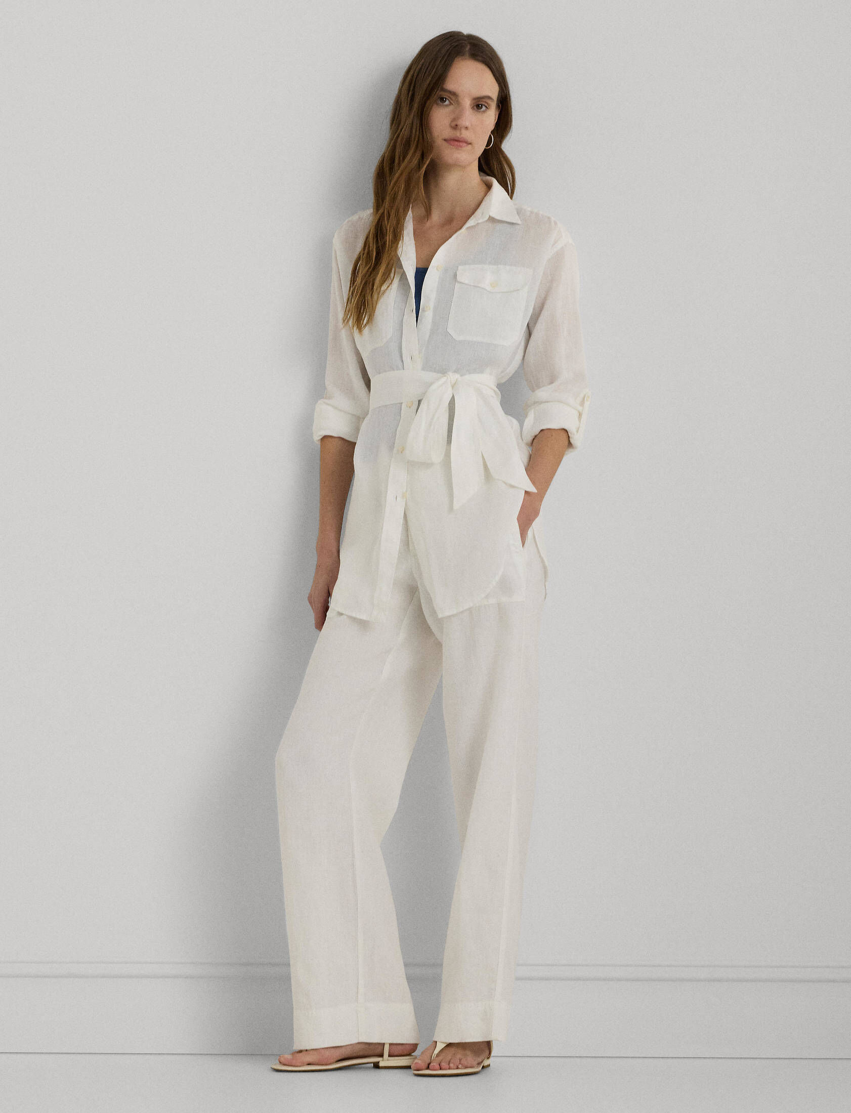 Polo Ralph Lauren| Damen Hemdbluse aus Leinen Relaxed Fit