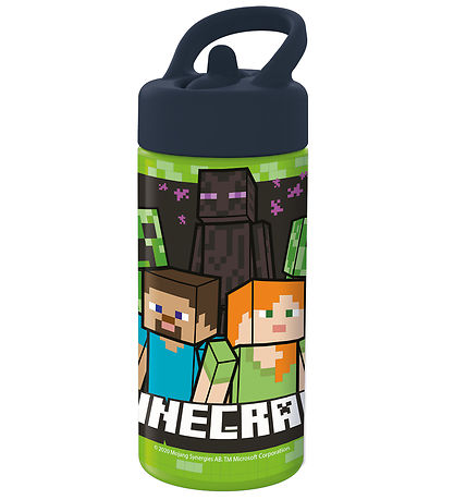Minecraft Drikkedunk - 410 ml -  Grøn/Sort