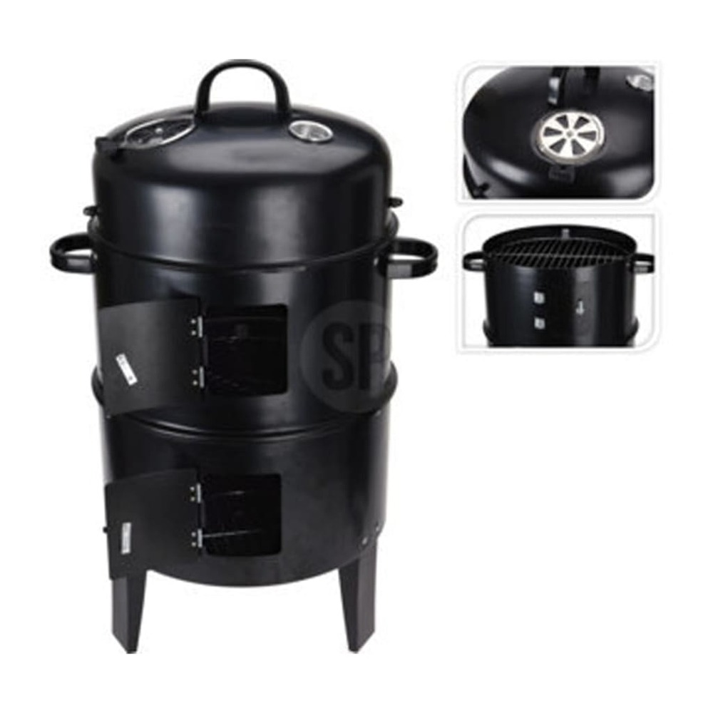 Barbecue au charbon de bois et cheminée/2 grilles de cuisson