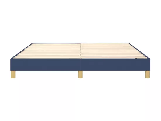 Sommier à lattes de lit Bleu 180x200 cm Tissu