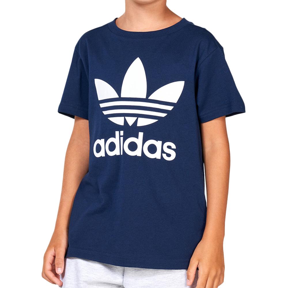Adidas T-shirt Marine Garçon Adidas Trefoil