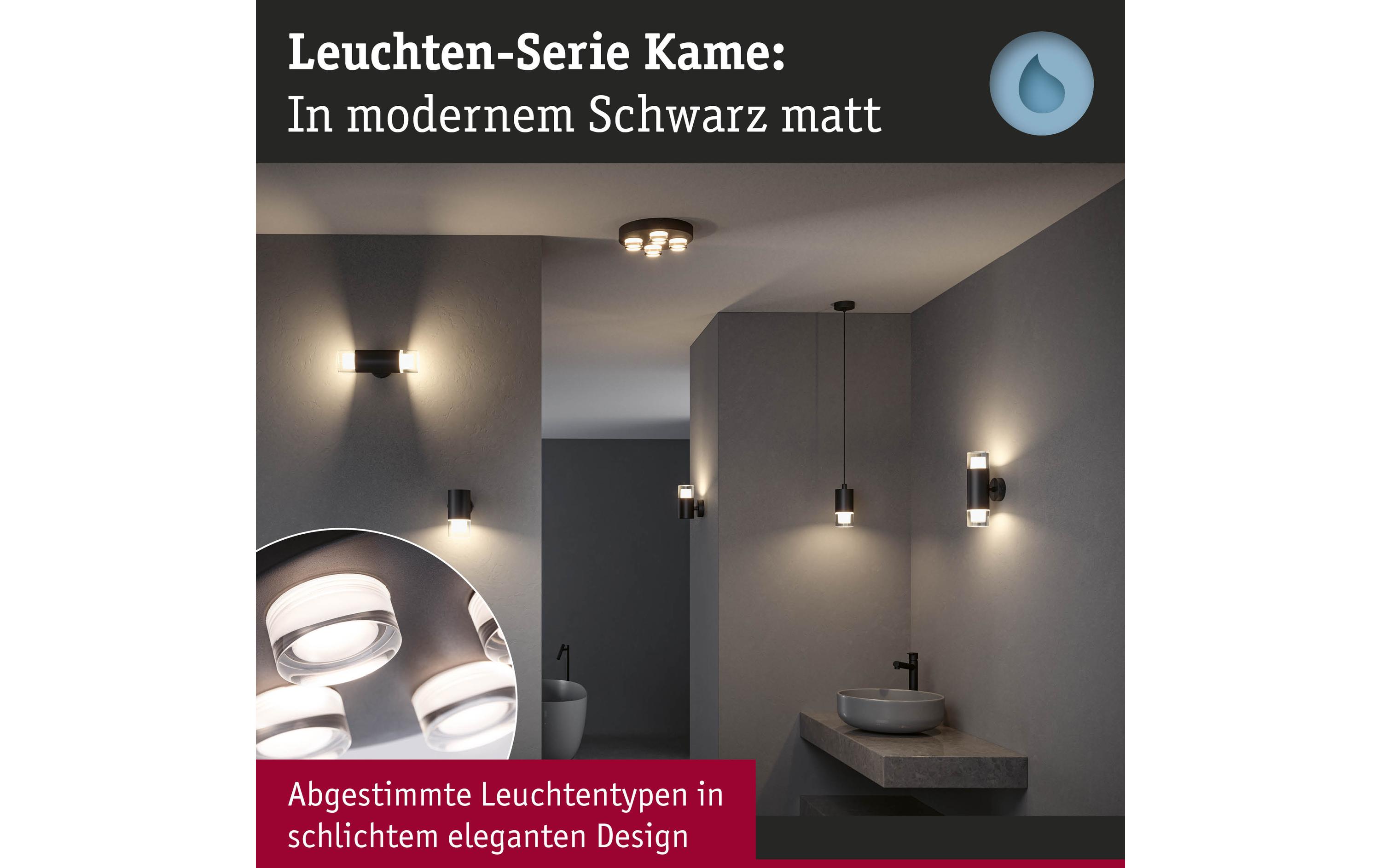 Badezimmerleuchte KameElegante Badezimmerleuchte