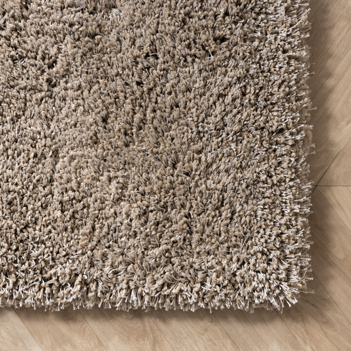Luxe hoogpolig vloerkleed - Yves Taupe