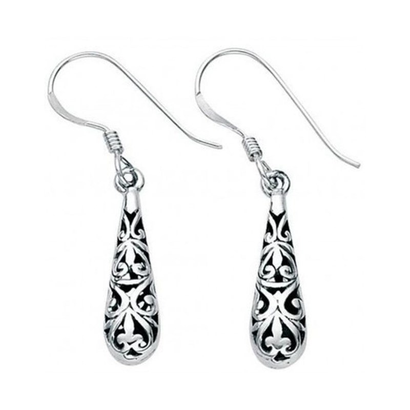 Boucle d'oreille oriental en argent