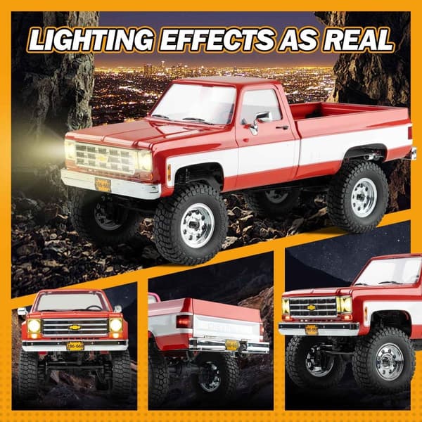 FMS FCX18 Chevrolet K10 1/18 4x4 Rød - Komplett