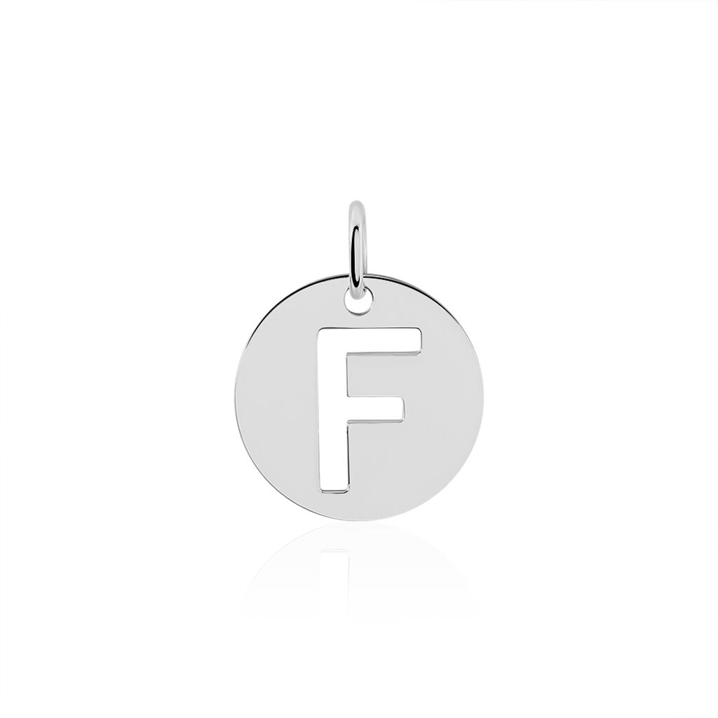 Pendentif Elio F Argent Blanc