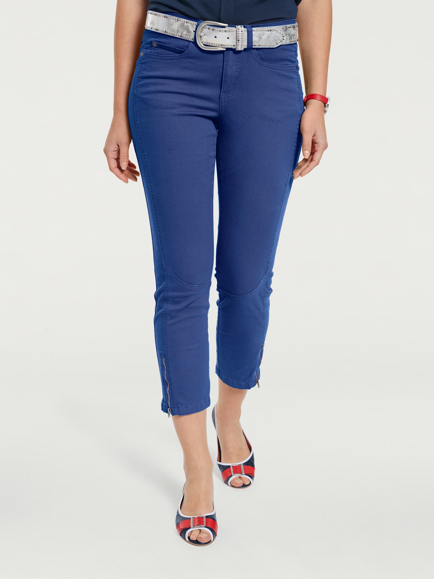 Pantalon effet ventre plat coupe skinny