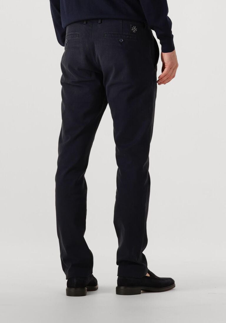 donkerblauwe jacob cohen chino pantalone slim fit bobby