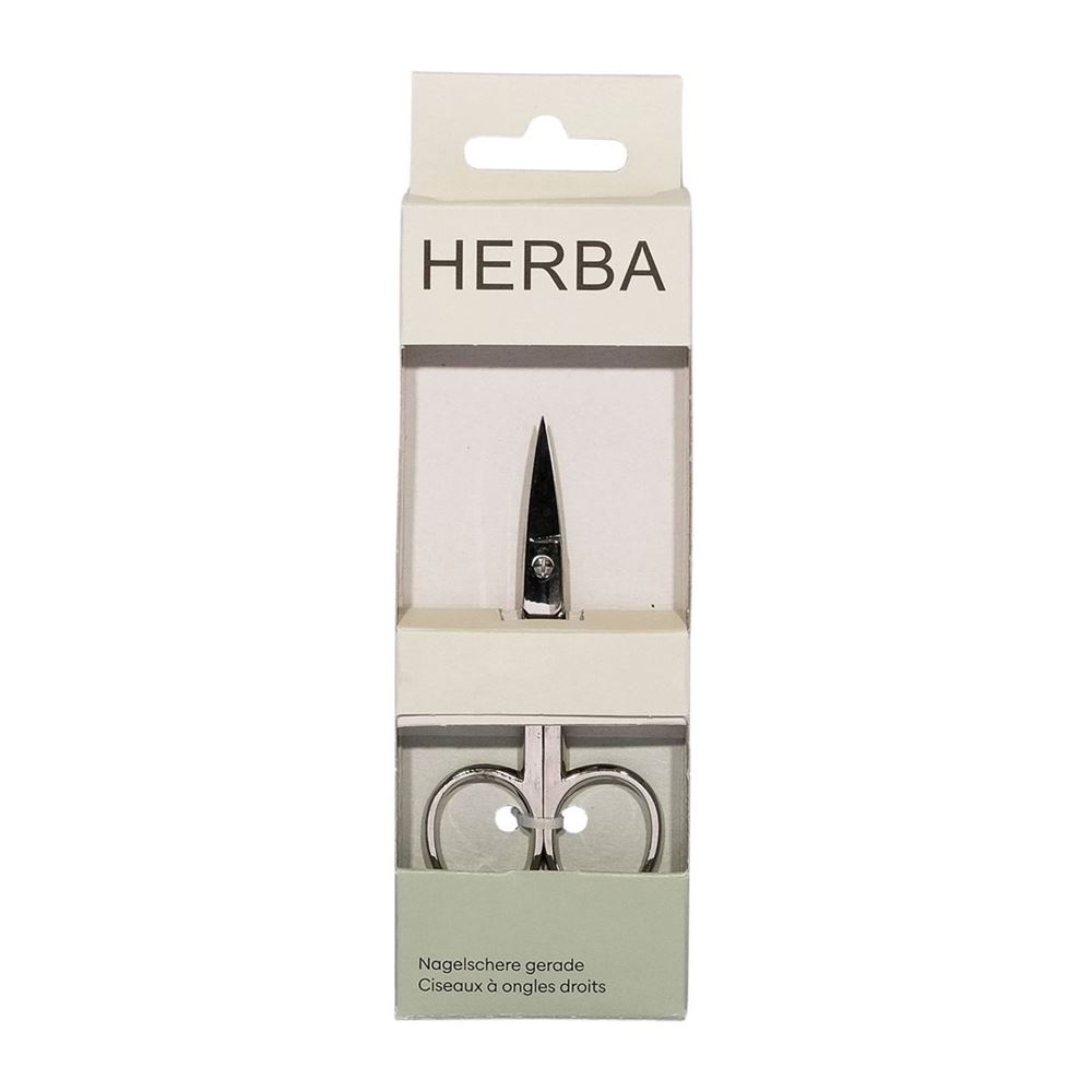 HERBA Nagelschere<br>1 Stück, gerade vernickelt