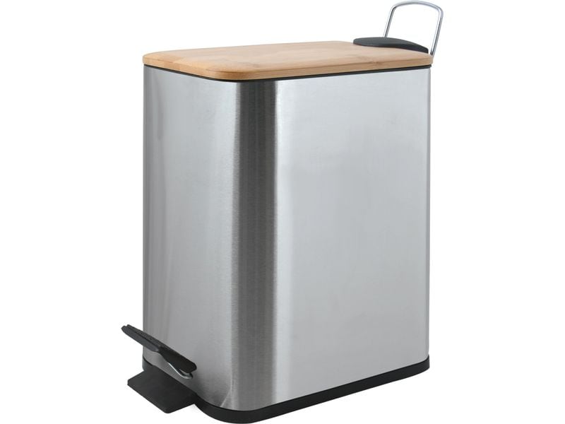 spirella Treteimer Erik 5 l, Grau Kosmetikeimer mit Soft-Close und Inneneimer