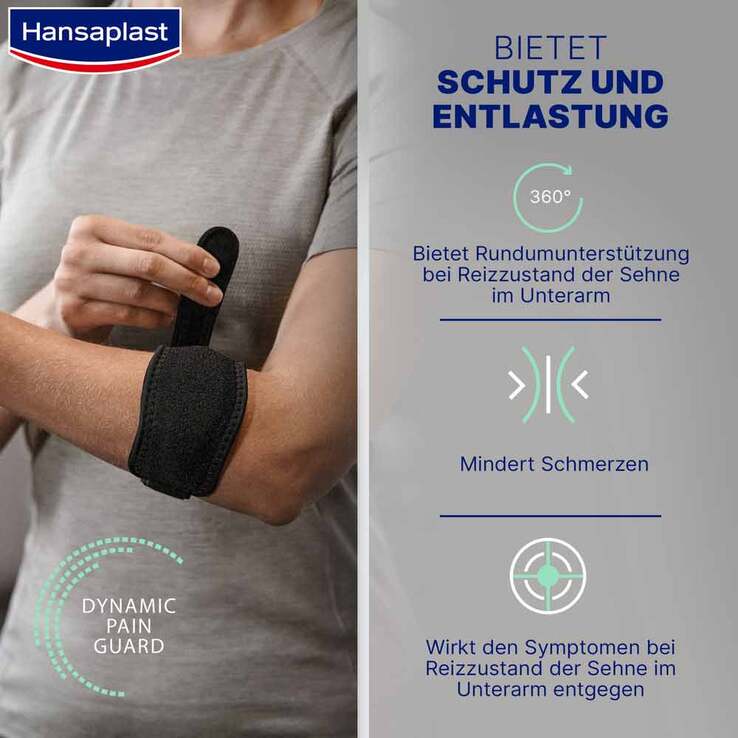Hansaplast Tennisellenbogen-Bandage verstellbar, 1 St