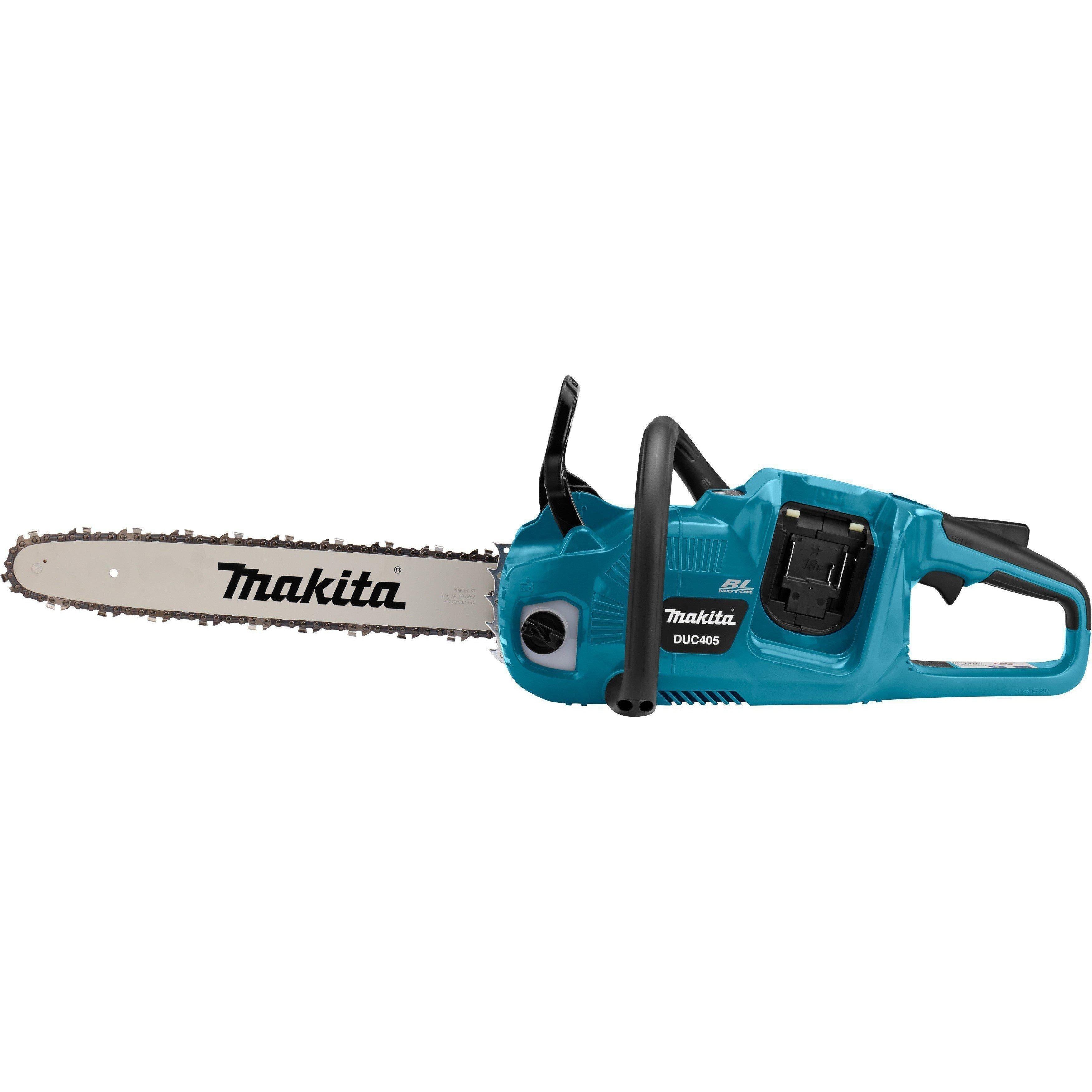 Makita DUC405PT4J Accu Kettingzaag 40cm 2x18V 5.0Ah met Mbox