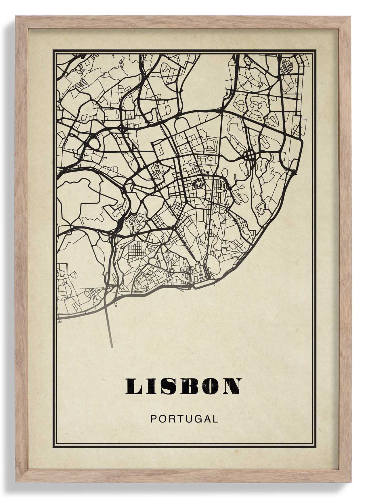 Lissabon Stadt Sepia