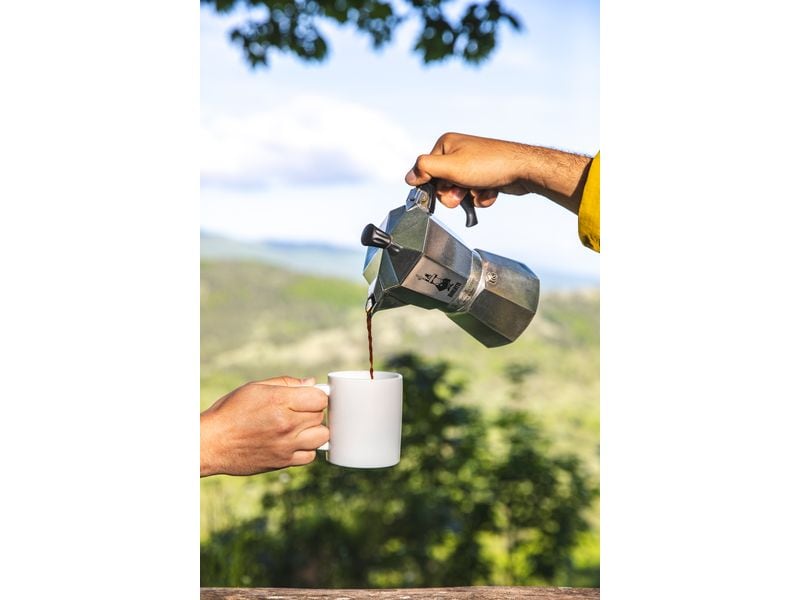 Bialetti Espressokocher Moka Express 4 Tassen, Silber Italienische Espressokanne – ein Design-Klassiker
