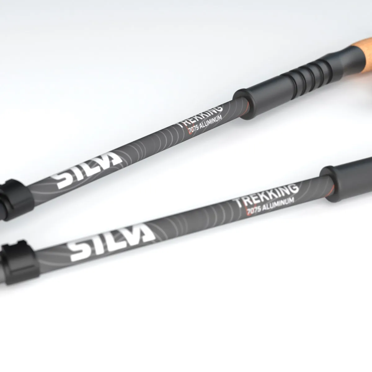 Silva Trekking Poles Aluminium Cork Black