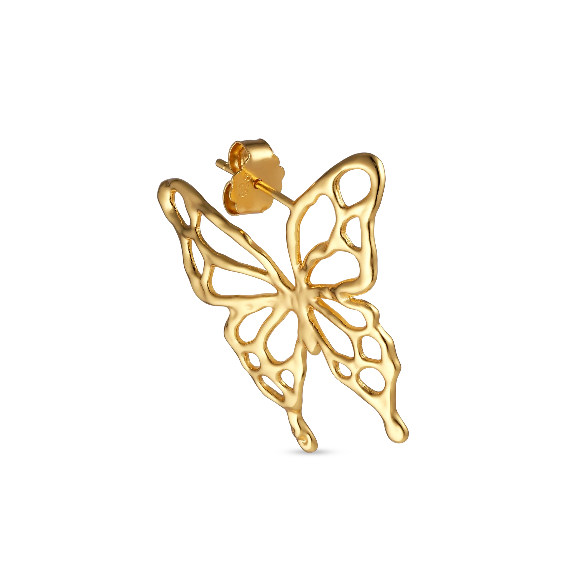Jane Kønig  Butterfly ørering - forgyldt