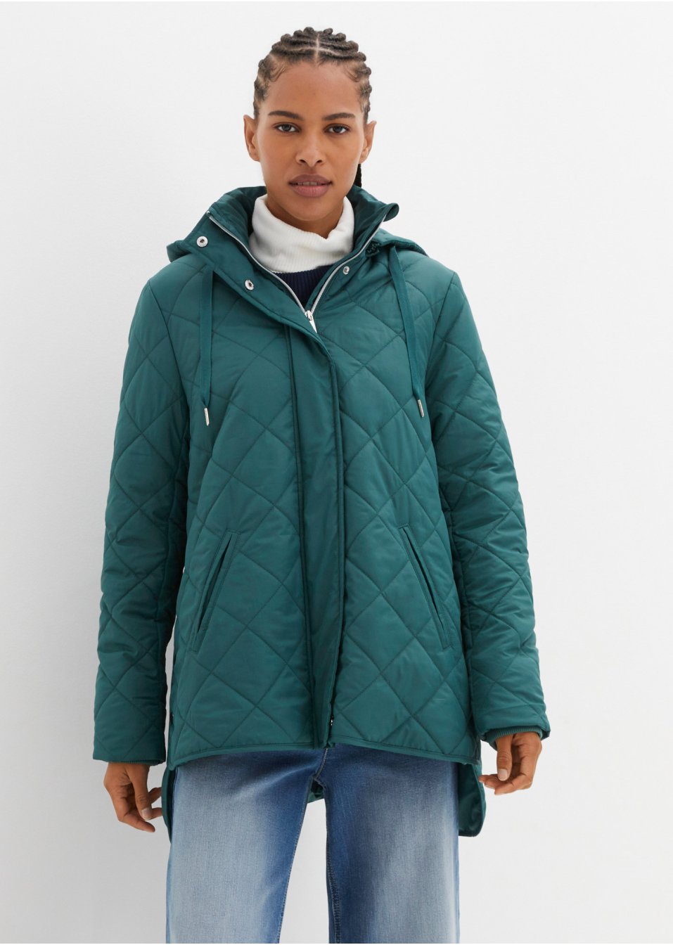 Veste rembourrée avec surpiqure diamant