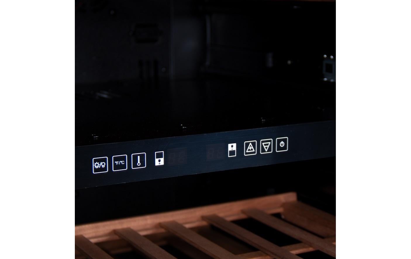 Weinklimaschrank Bodega BWS83 Schwarz, Rechts<br>Freistehender Weinschrank