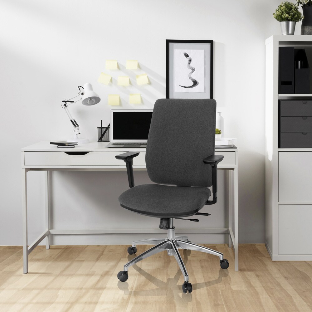 Profi Bürostuhl INTEGRIO I Stoff mit Armlehnen (höhenverstellbar) hjh OFFICE