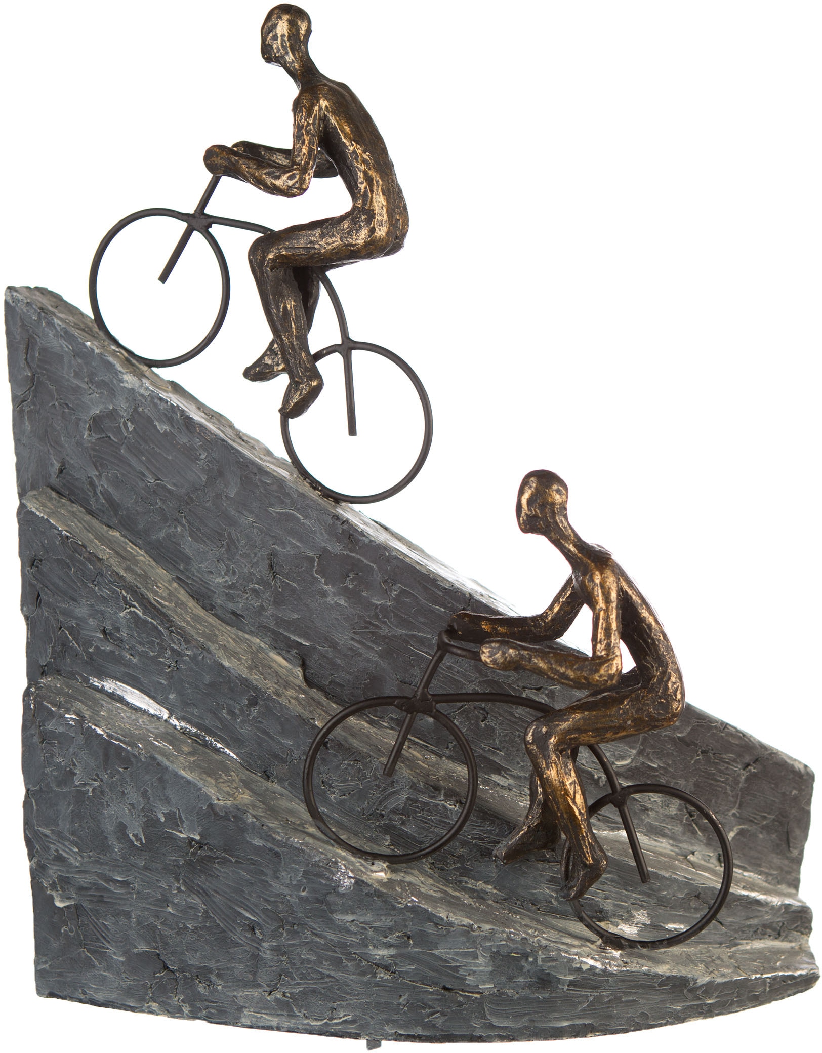 Casablanca by Gilde Dekofigur »Skulptur Racing, bronzefarben/grau« bronzefarben/grau, Polyresin