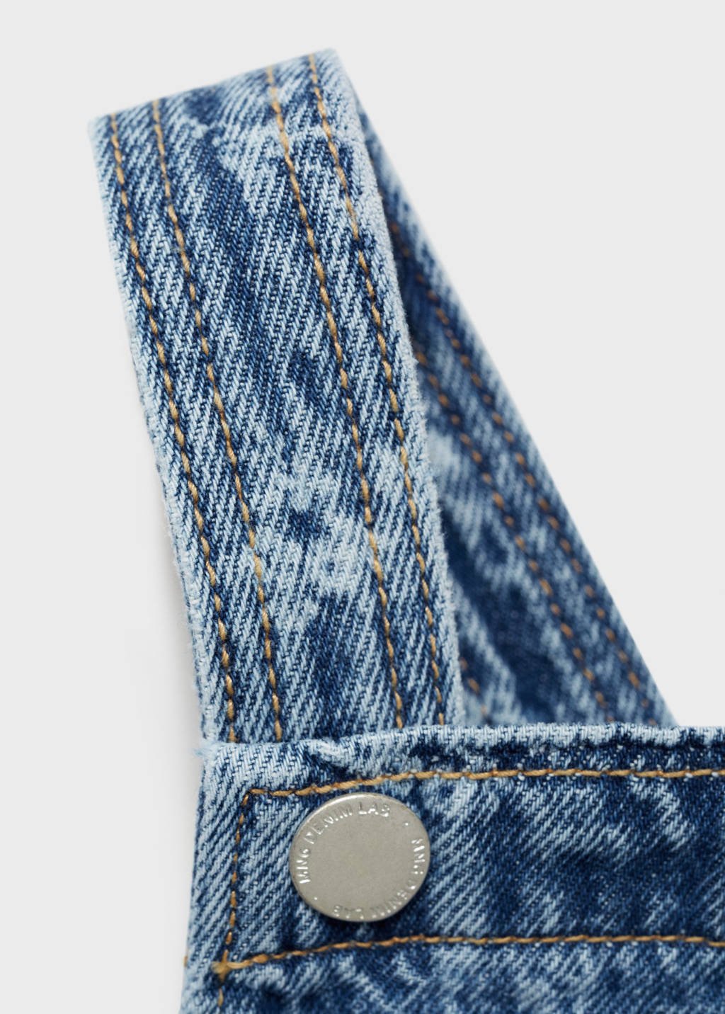Mango Kids spijkerjurk medium blue denim