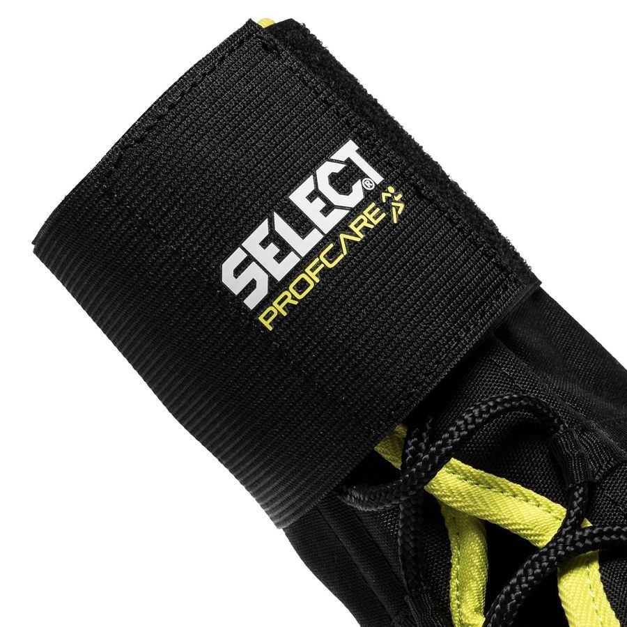 Select Cheville Support Lace Up - Noir/Jaune Fluo