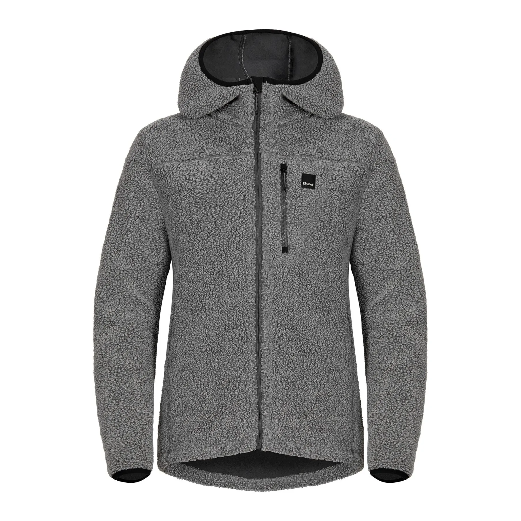 Urberg Pile Hoodie Wmn Grey Melange