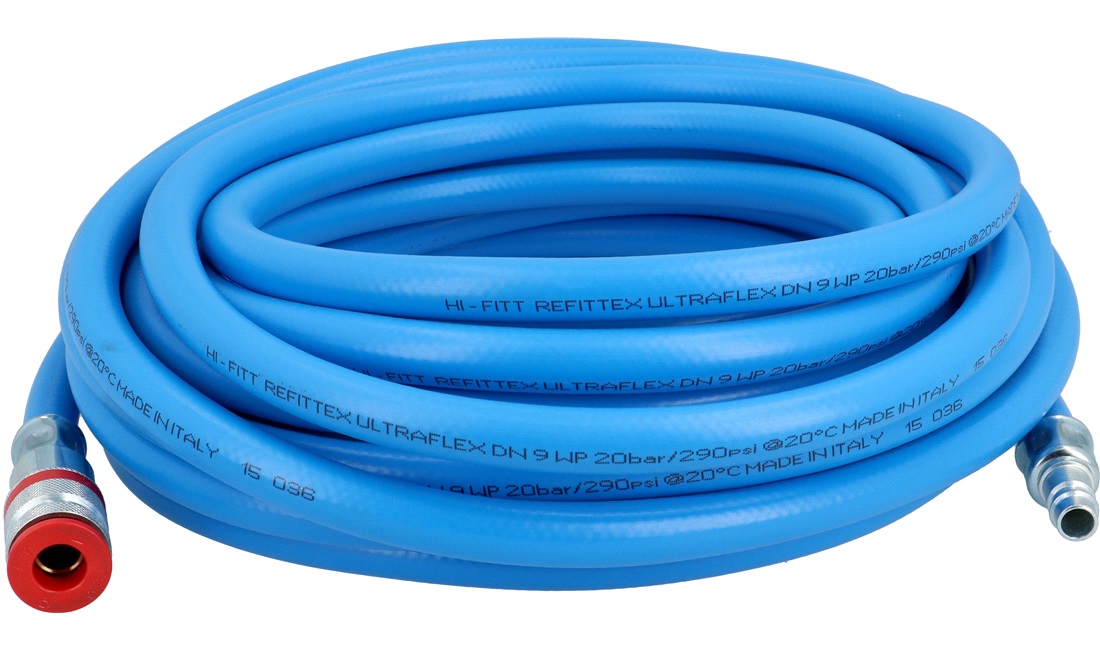 Soft PVC trykluftslange ø9 x ø14,5 10m JWL