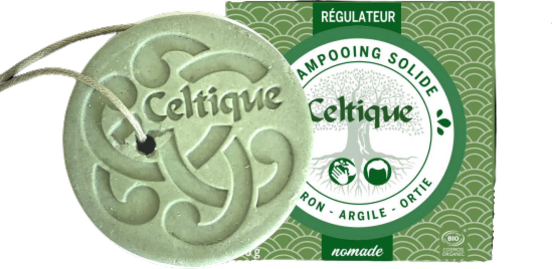 Celtique  Festes Shampoo Zitrone, Brennnessel & Tonerde, 70 g