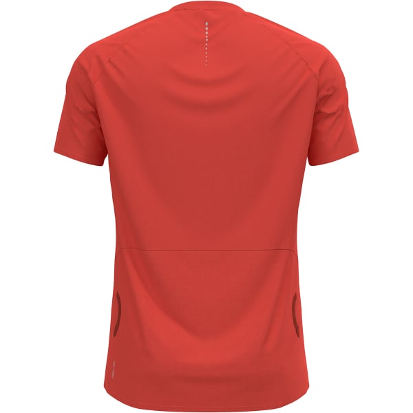 T-shirt running ODLO MC 1/2 ZIP AXALP TRAIL FIRELIGHT