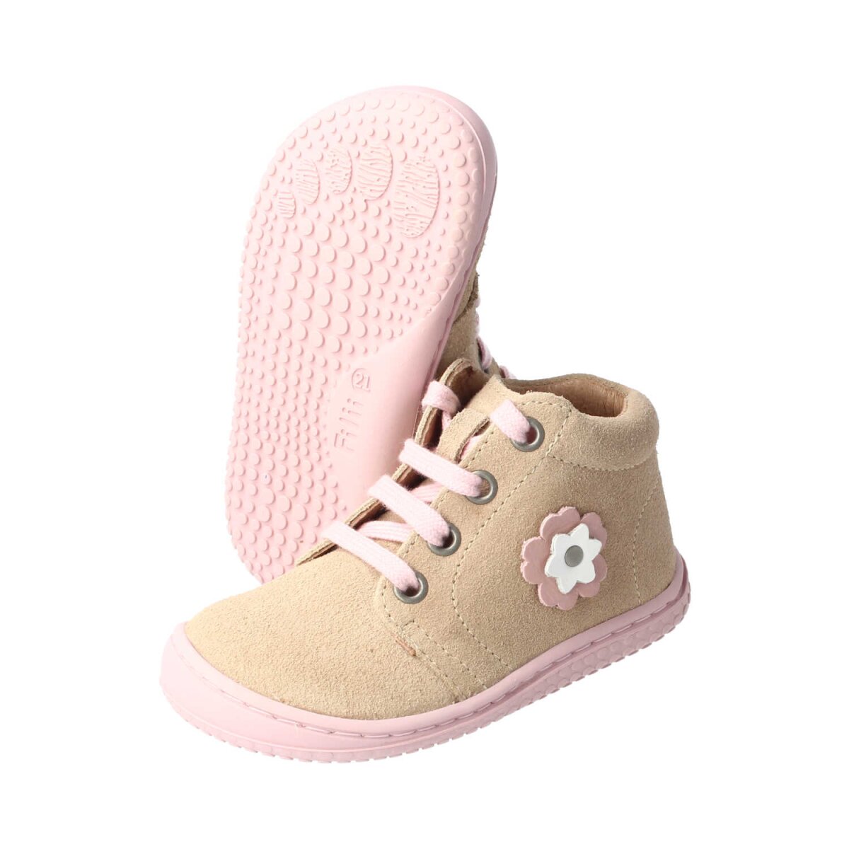 3011-03 ecru GECK velours leather laces Weite/M