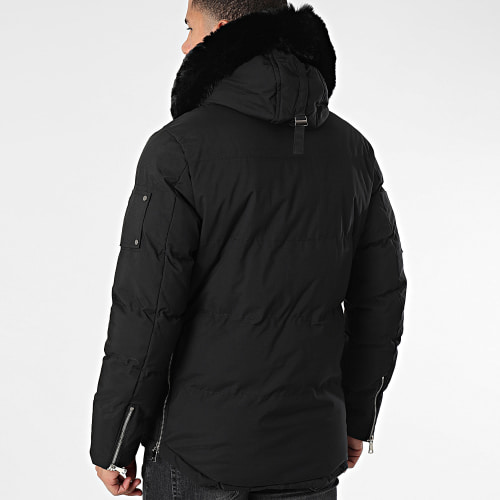 Parka Capuche Fourrure Noir