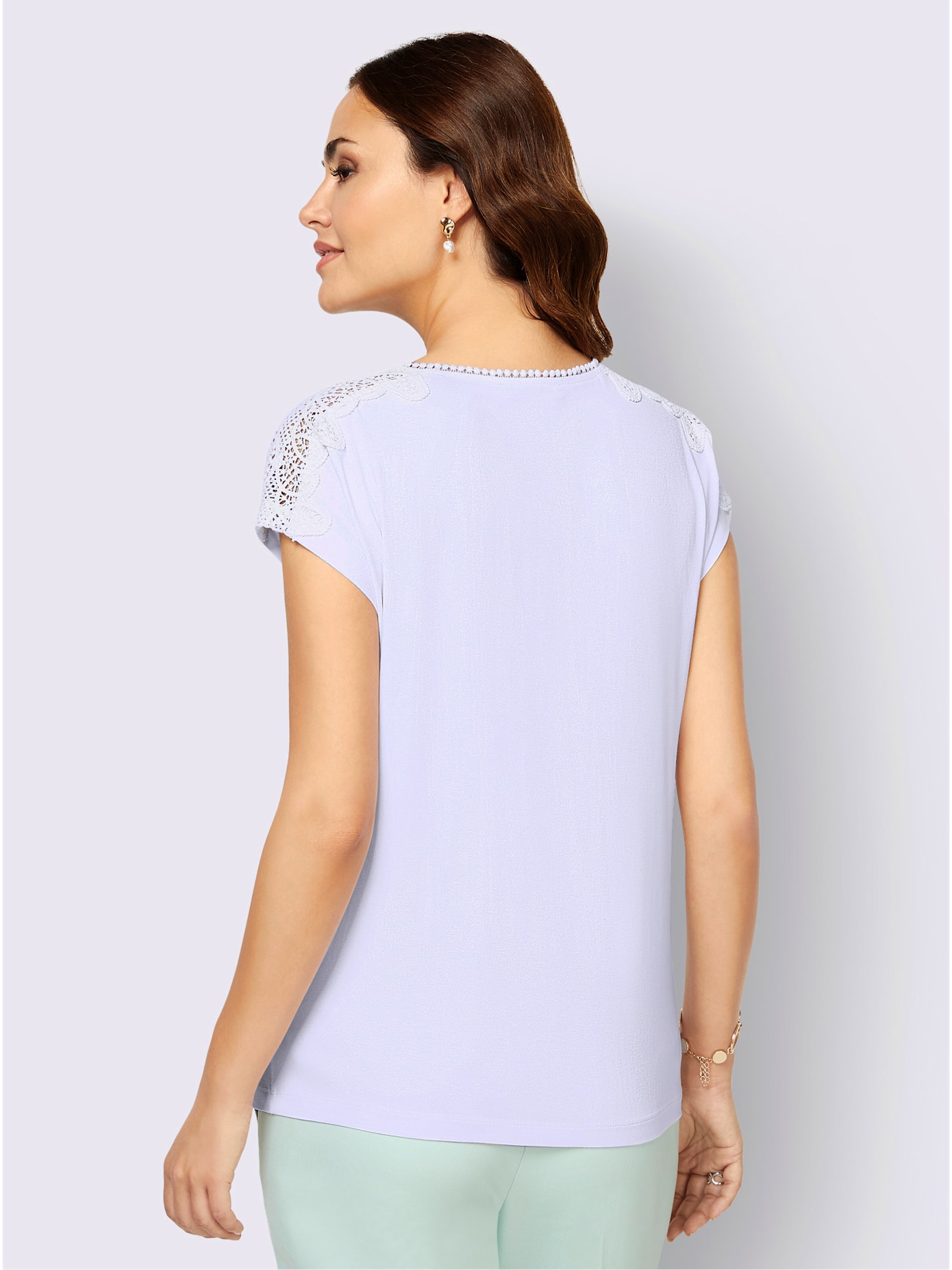 T-shirt en dentelle viscose