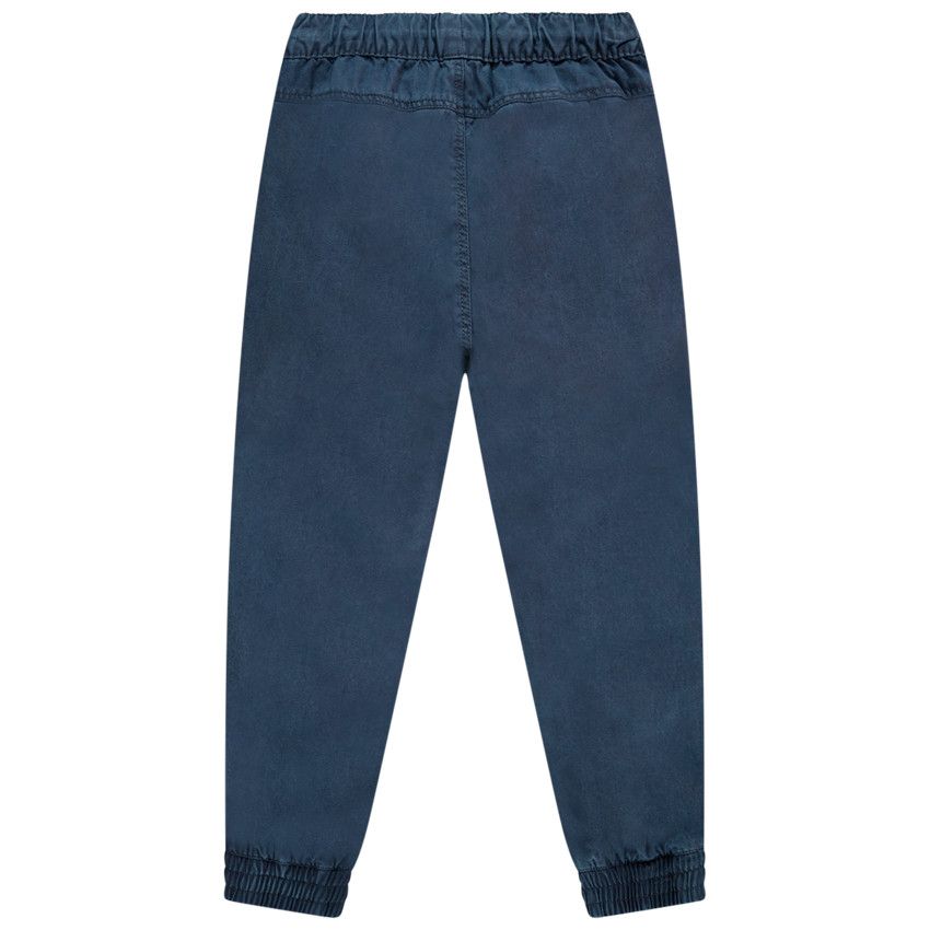 Pantalon jogger en lyocell pour enfant garçon - Bleu marine