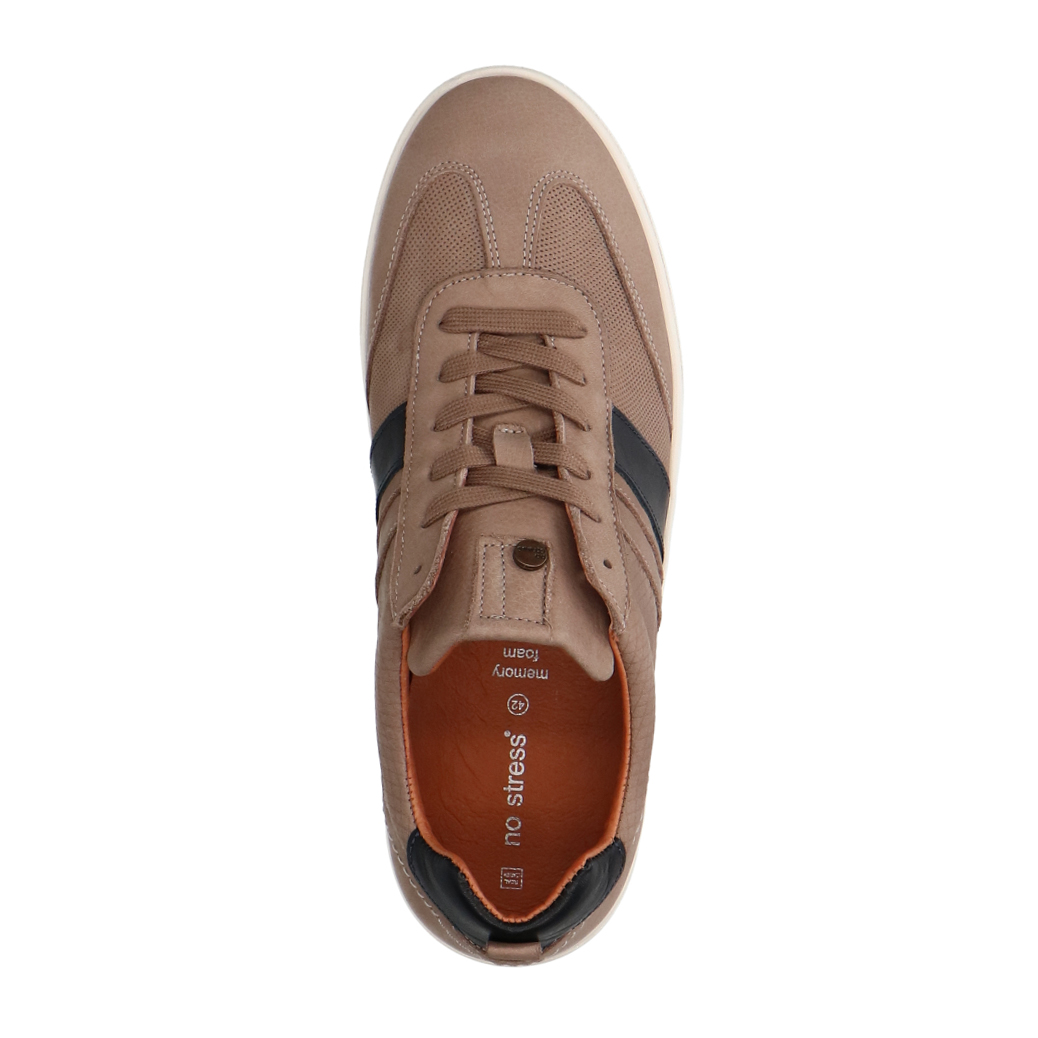Beige nubuck sneakers