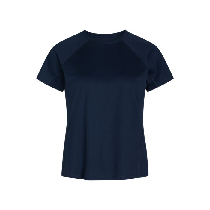 Zebdia Dame T-shirts Sports SS Tee Blå