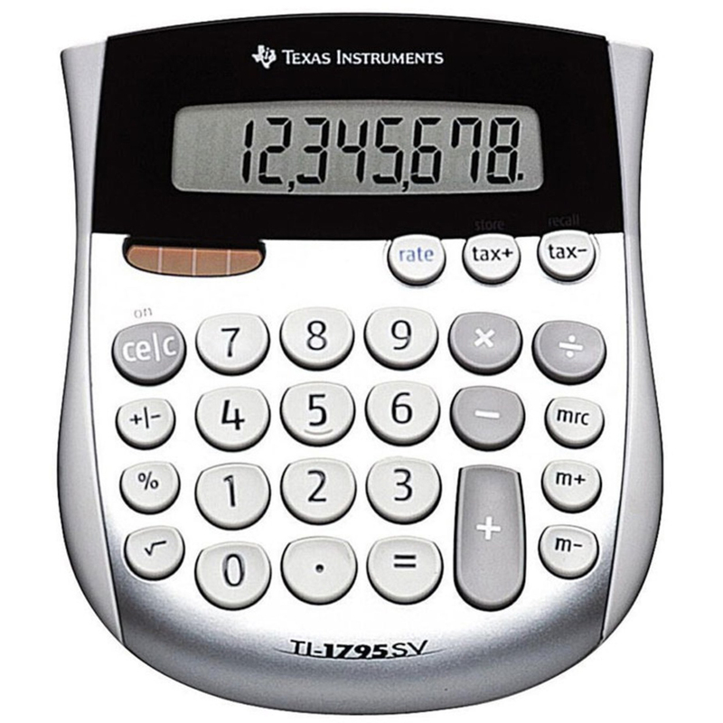 Texas Instruments Tischrechner TI-1795 SV, silber/schwarz