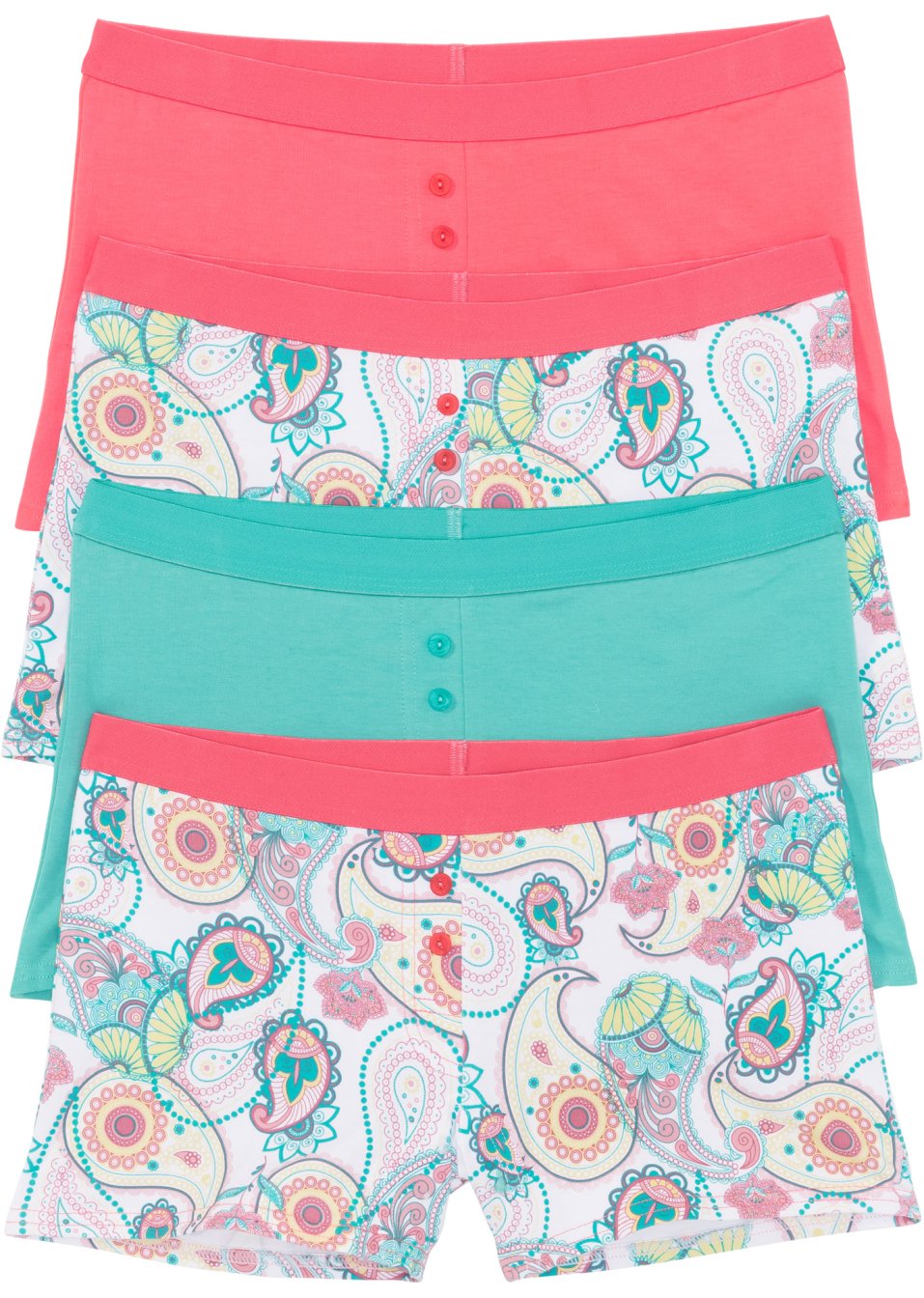 Lot de 4 boxers femme