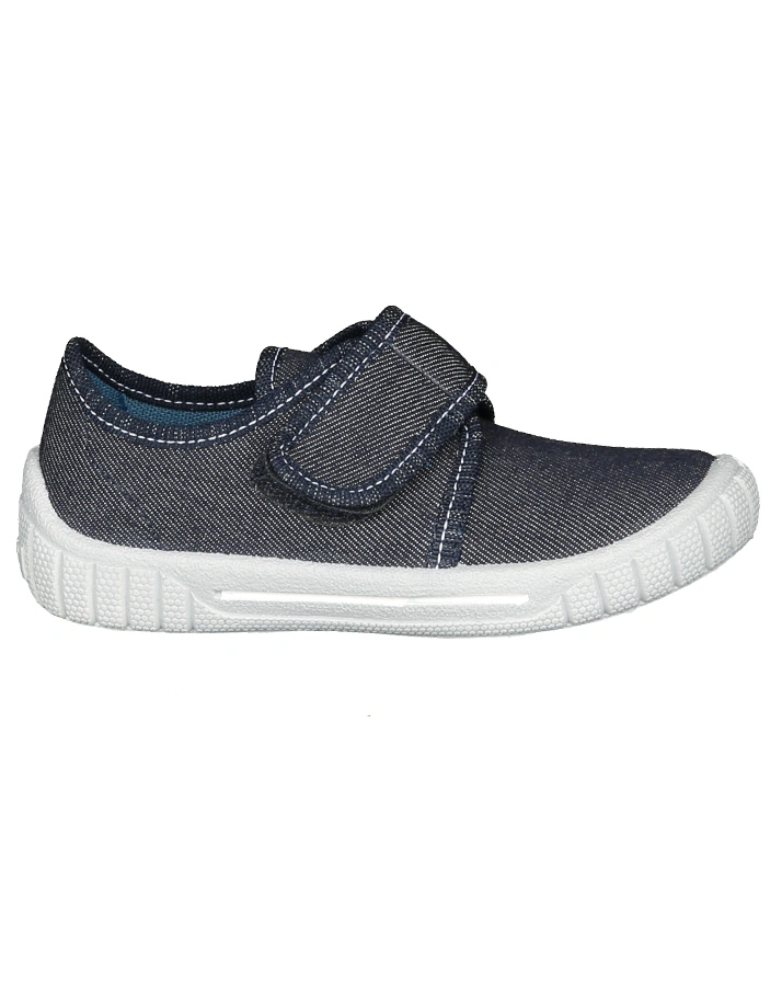Klett-Hausschuhe BILL DENIM in dunkelblau